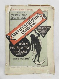 Glan, A., Tajemství mateřství odhaleno (mysterium manželství), 1924