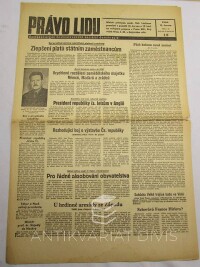 kolektiv, autorů, Právo lidu: Ústřední orgán československé sociální demokracie, ročník 48. číslo 30, 1945