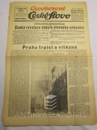 kolektiv, autorů, Osvobozené České slovo ročník I. číslo 3, Protokol o kapitulaci německých branných sil, 1945