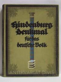 Lindenberg, Paul, Hindenburg-Denkmal für das deutsche Volk, 1925
