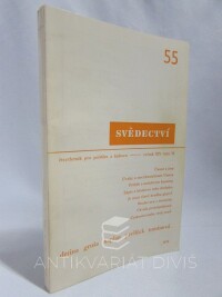 kolektiv, autorů, Svědectví: Čtvrtletník pro politiku a kulturu, ročník 14, číslo 55, 1978