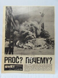 kolektiv, autorů, Svět v obrazech - zvláštní vydání 21. 8. 1968: Proč? ??????? (vydání věnované invazi vojsk Varšavské smlouvy do Československa v srpnu 1968), 1968