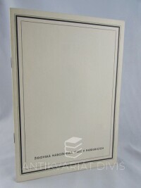kolektiv, autorů, Pozvánka k odhalení památníku bývalým příslušníkům židovské obce v Pardubicích, kteří zahynuli v době okupace v koncentračních táborech (5. září 1948) + fotografie památníku, 1948