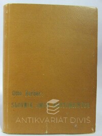 Herber, Otto, Slovník jmen anatomických, 1949