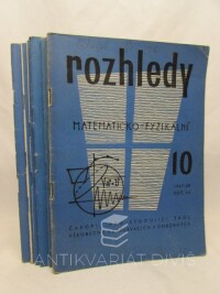 Horák, Stanislav, Setzer, Ota, Rozhledy matematicko-fyzikální, ročník 46 (1967-68), čísla 3, 5, 6, 7, 8, 9, 10, 1967